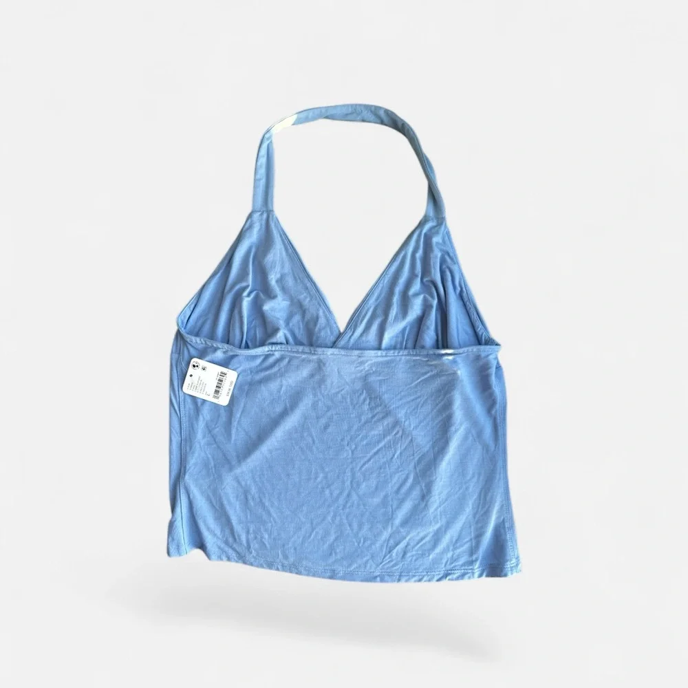 Free People Sky Blue Halter Tank